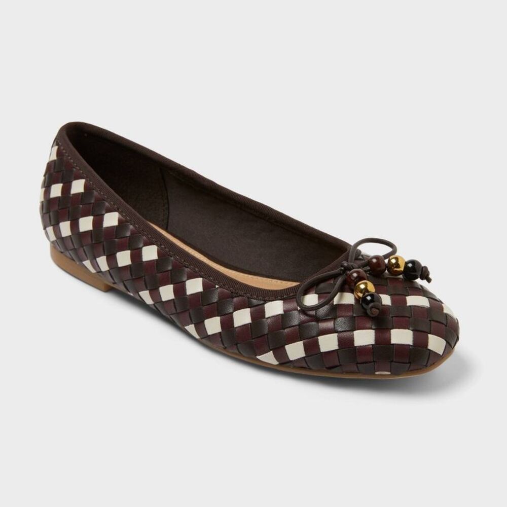 Universal Thread - Women's Merritt Flats and Slip-Ons with Memory Foa Brown